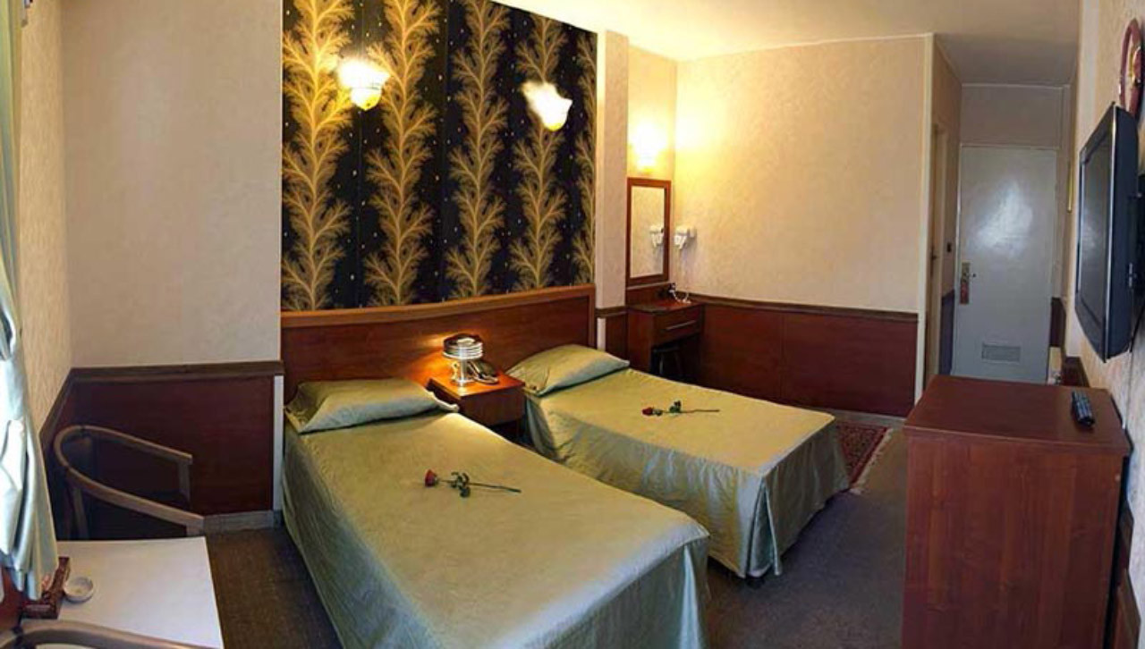 اتاق های دو تخته هتل شیراز تهران